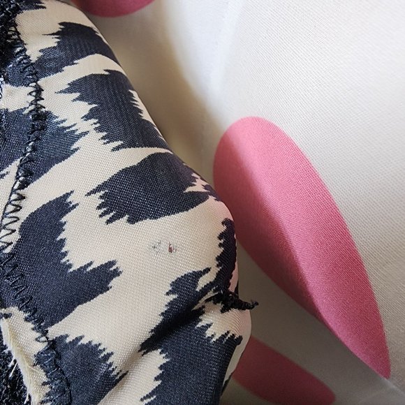 Women's Vintage Intimate Essentials Leopard Open Front Nighty Cami Medium Sexy - Picture 10 of 11